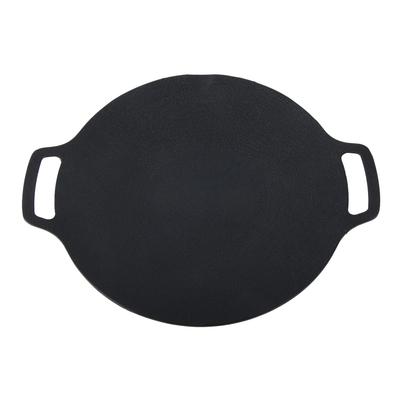 30cm Koreansk Grillpanna Non-Stick Rund Medicinsk Sten Utomhus Grillpanna för Bärbart Gasolkök