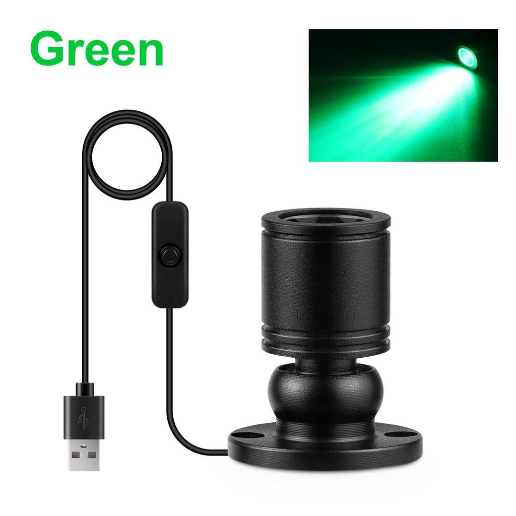 LED Light Bulbs USB Cable Operated Mini Size Spotlight 1W LED Lamp for Showcase Cabinet Closet Backgound Decoration