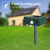Solar Ultrasonic Animal Repeller for Birds, Dogs, Cats, Snakes, Insects, and Rodents - Outdoor Use for Orchards