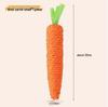 Carrot Chew Stick with Sound: Bite-Resistant, Boredom-Relief Toy for Kittens.