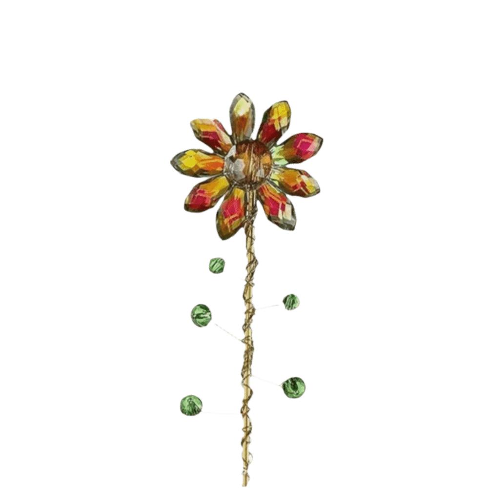 Colorful Garden Decorative Pile Rhinestone Garden Decoration Indoor Greenery 34cm StyleB