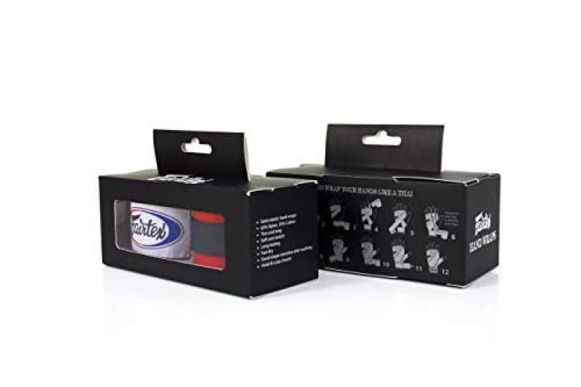 Fairtex Muay Thai Stretchy Cotton Hand Wraps HW2 180 Inches Generous Length Hand Wraps for All Sports Muay Thai Kickboxing MMA K1 Karate Judo Kung Fu