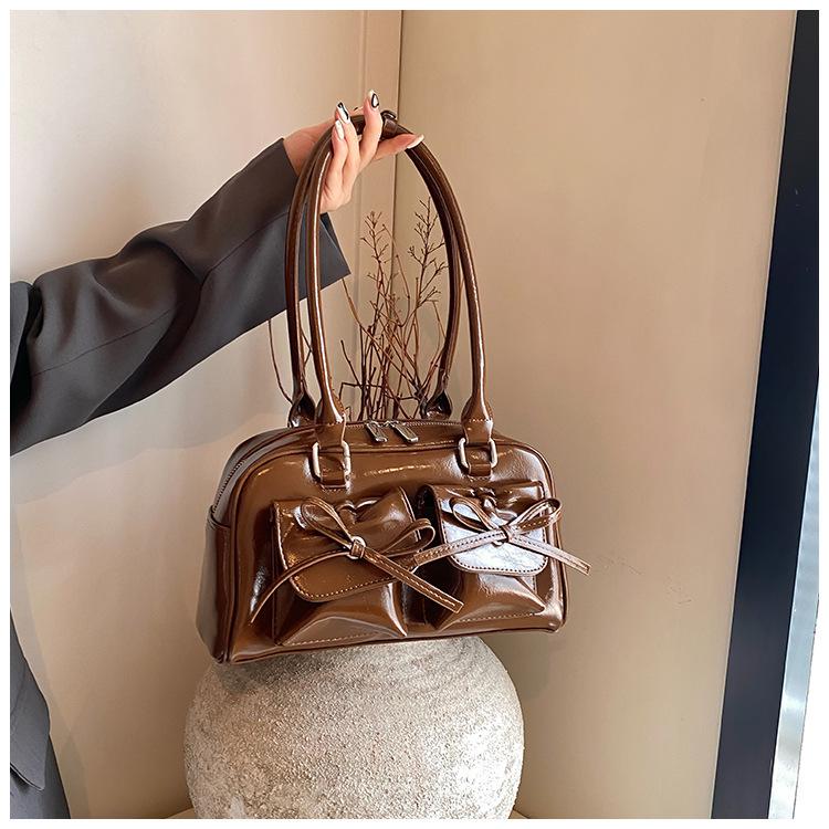 Niche High-End Ballet Bow Autumn Shoulder Bag: Exquisite Fashion Crossbody for Women