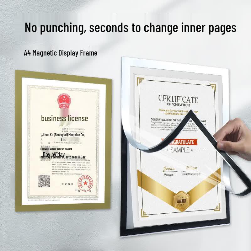 A4 Magnetic Document Frame