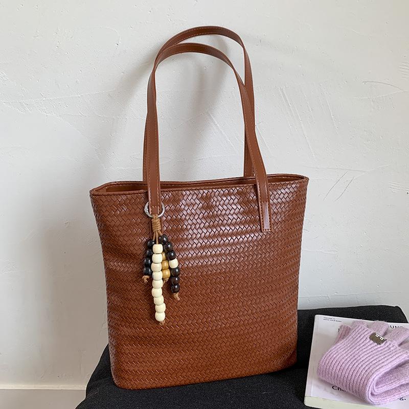 Summer new tote bag women's bag large-capacity college student commuting bag casual shoulder shopping bag