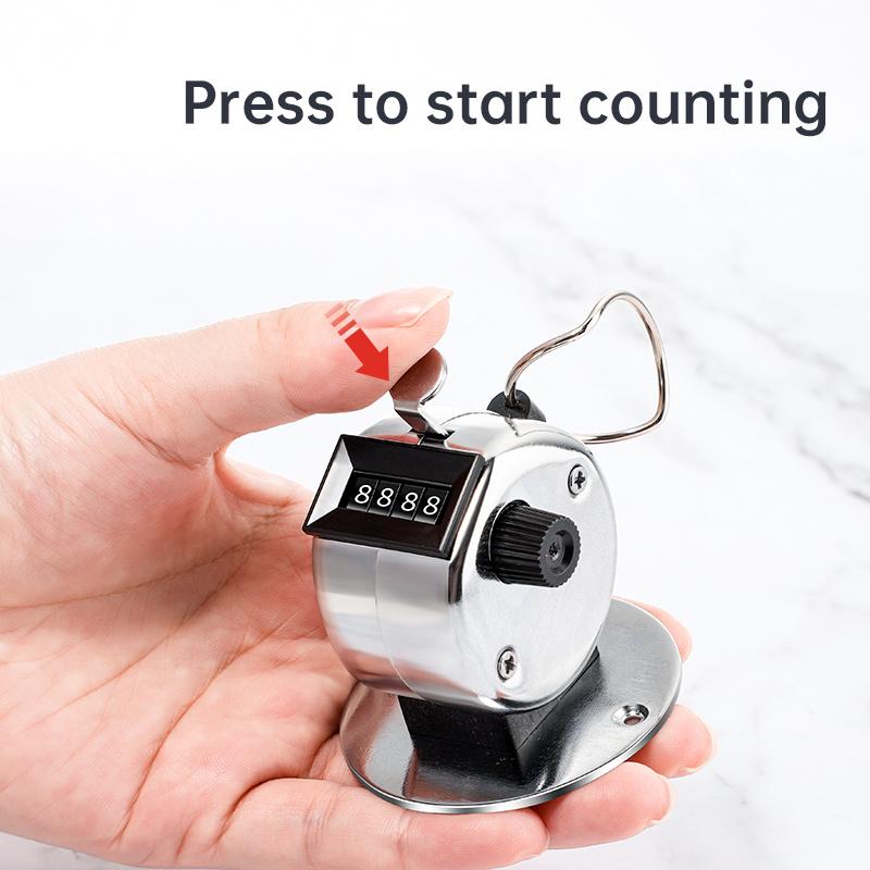 Digital Hand Tally Counter 4-Digit Golf Clicker Training Mini Handheld Mechanism for Sports And Games 1