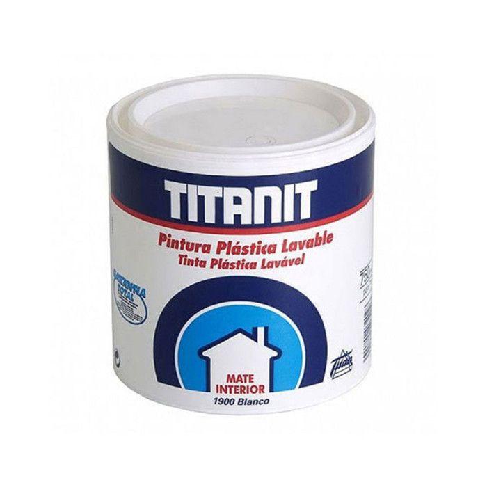 Peinture Lavable Murs Et Plafonds - Blanc Mat - Intérieur - 750ml - Titanlux - 25733