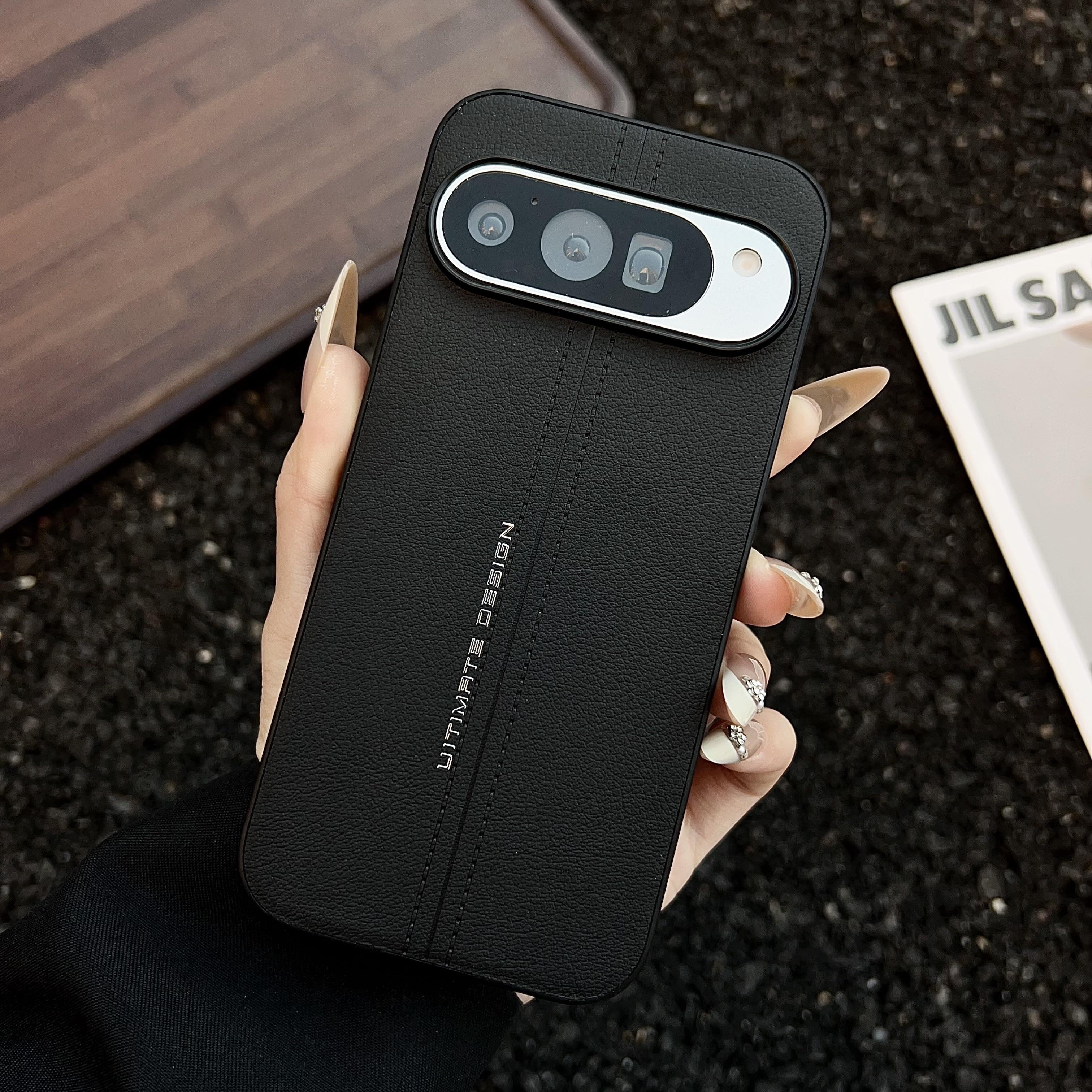 Premium Echte Leder Handyhülle Für Google Pixel 10 9 Pro XL 9A PU+TPU Leder Stoßfeste Schutz Rückseite Google Pixel 10 Pro
