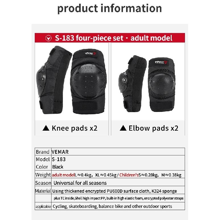 Anti Fall Motorcycle Armor Set Knee Elbow Pads Off Road Short Style 4Pcs Protective Riding Gear For Men Women Motocross
