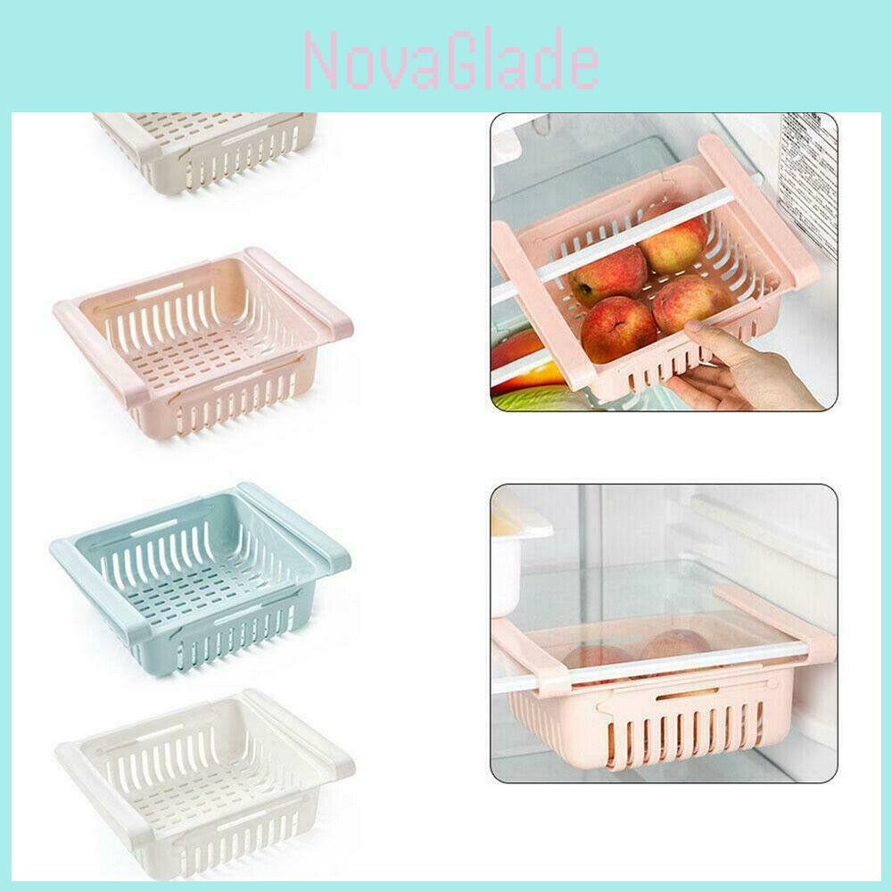 Spacious Pull-out Refrigerator Storage Box For Tidy Food Organization And Space Saving