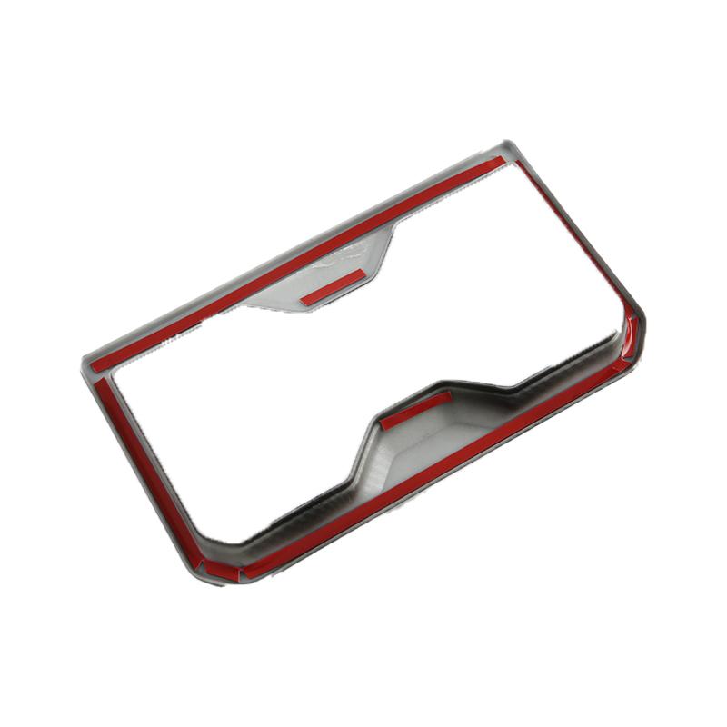 Armrest Cup Holder Trim Cover For Toyota Tacoma 2025 Carbon Look Cup Holder Cover Frame Interior Protective Film Accessories