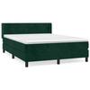 Maison Exclusive - Sommier à lattes de lit et matelas Vert foncé 140x200cm Velours