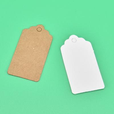 100Pcs Etiqueta de presente Cordão de cânhamo Não incluído Etiqueta de papel para festa de casamento Etiqueta de preço Etiqueta pendurada