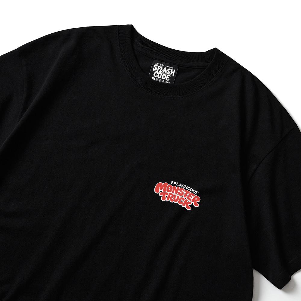 Seupeullaesikodeu Short Sleeve T-Shirt Black - Monster Truck