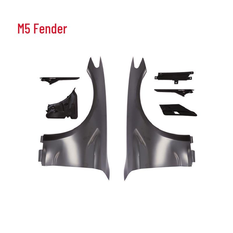 BMW 5 Series G38 Low-Profile M5 Body Kit: Front Bumper, Hood, Fender, Side Grille, and Front Lip Assembly