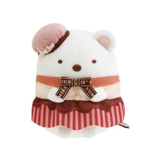 San-X Sumikko Gurashi Chocolate Fair at Cafe Sumikko Collect Stuffed Toy Polar Bear MO97301 H110 x W100 x D90mm