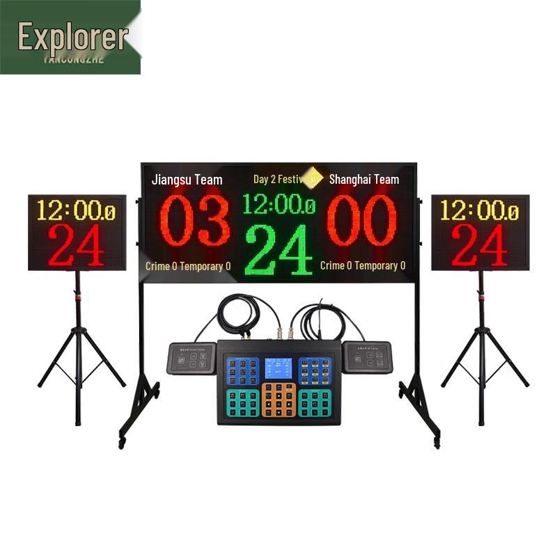 Basketball Electronic Scoreboard with 24-Second Shot Clock