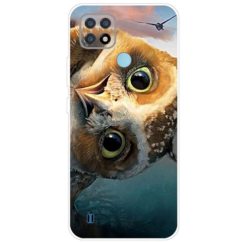 Realme C21 Hülle 6.5'' Klar Silikon Fudnas Weiche TPU Hülle Für Realmi C21 2021 Hülle C 21 Handyhüllen Rückseite RealmeC21 Bumper