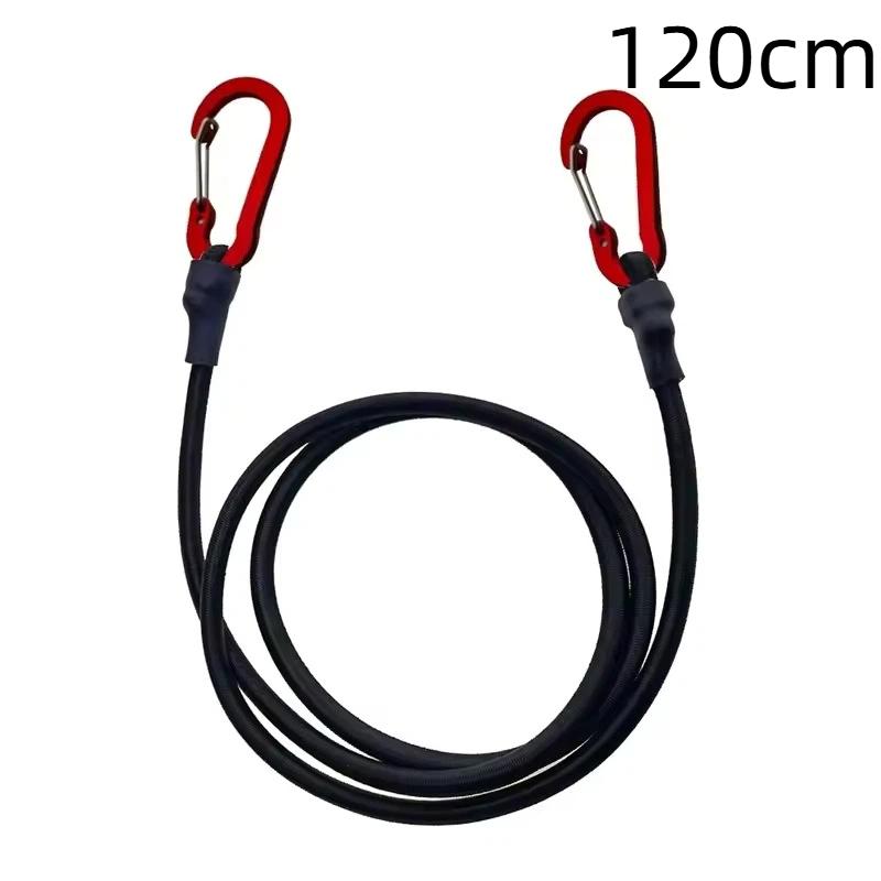 Strapazierfähiges elastisches Bungee-Seil mit kratzfesten Karabinerhaken, geeignet für Kajak, Radfahren, Zelt, Markise