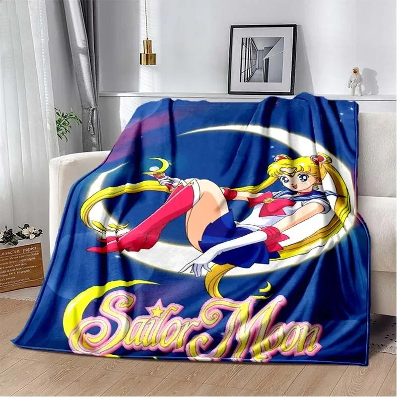 Pătură drăguță S-Sailor-Moon cu desene animate 3D imprimate modă moale confortabilă sufragerie dormitor canapea pat pătură de călătorie cadou de aniversare pentru copii