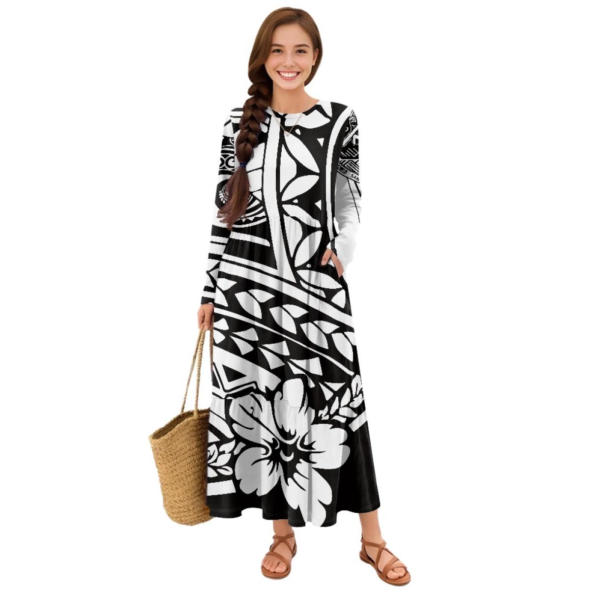 Женское свободное платье с длинным рукавом, повседневное, пэчворк, юбка, мягкое платье S