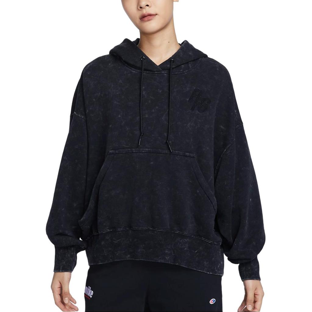 Nike Sportswear Logo Outdoor Casual Pullover Hoodie Women Hoodies Black HQ6039010