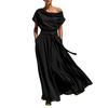 Abito da Donna Casual e alla Moda in Chiffon, Gonna Lunga