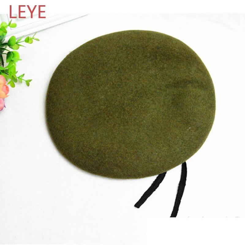 Autumn and Winter Hats, High-end Wool Army Berets, Pure Wool Berets, Sheepskin Hemming Berets