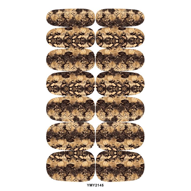 Snake Pattern Waterproof Nail Stickers, European & American Style, Long-Lasting Decals (YMY2141-2151)