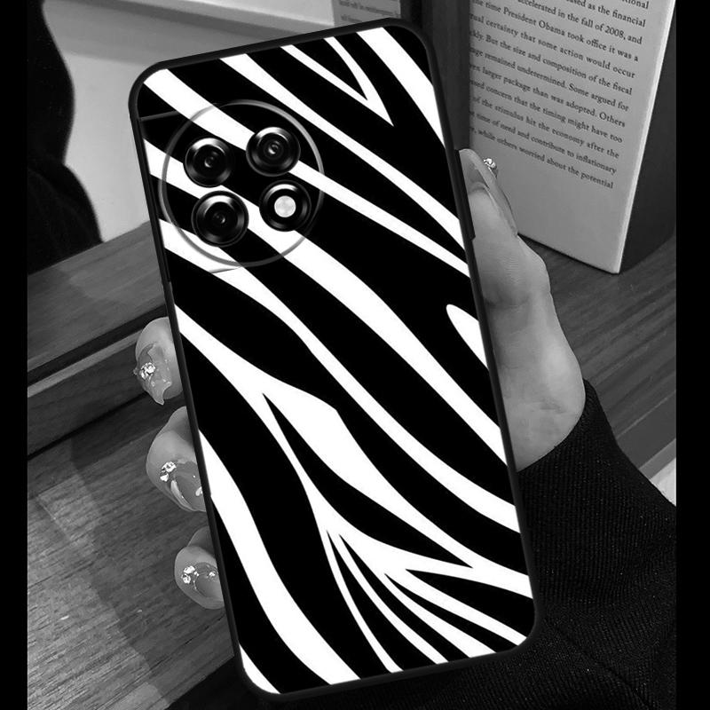 Zebra Skin Case For OnePlus Nord 5 CE 2 3 4 Lite N20 N30 OnePlus 15 R 13R 12R 10T 13T 10 11 12 13 Cover