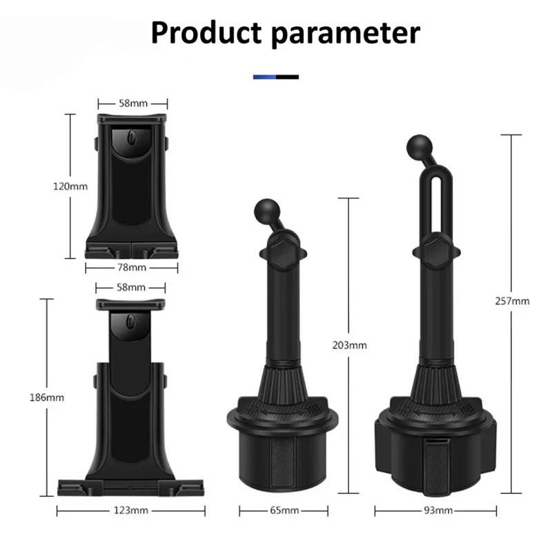 Xiaomi Universal Car Cup Tablet Stand Phone Holder Cellphone Holder Drink Bottle iPad Mount Support Smartphone Mobile Phone Pad 11 inch