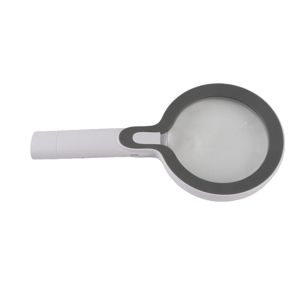 Double Lens Magnifier 10X & 5X Handheld Magnifier Magnifying Glass Lens Large Diameter 3 Brightness Levels for