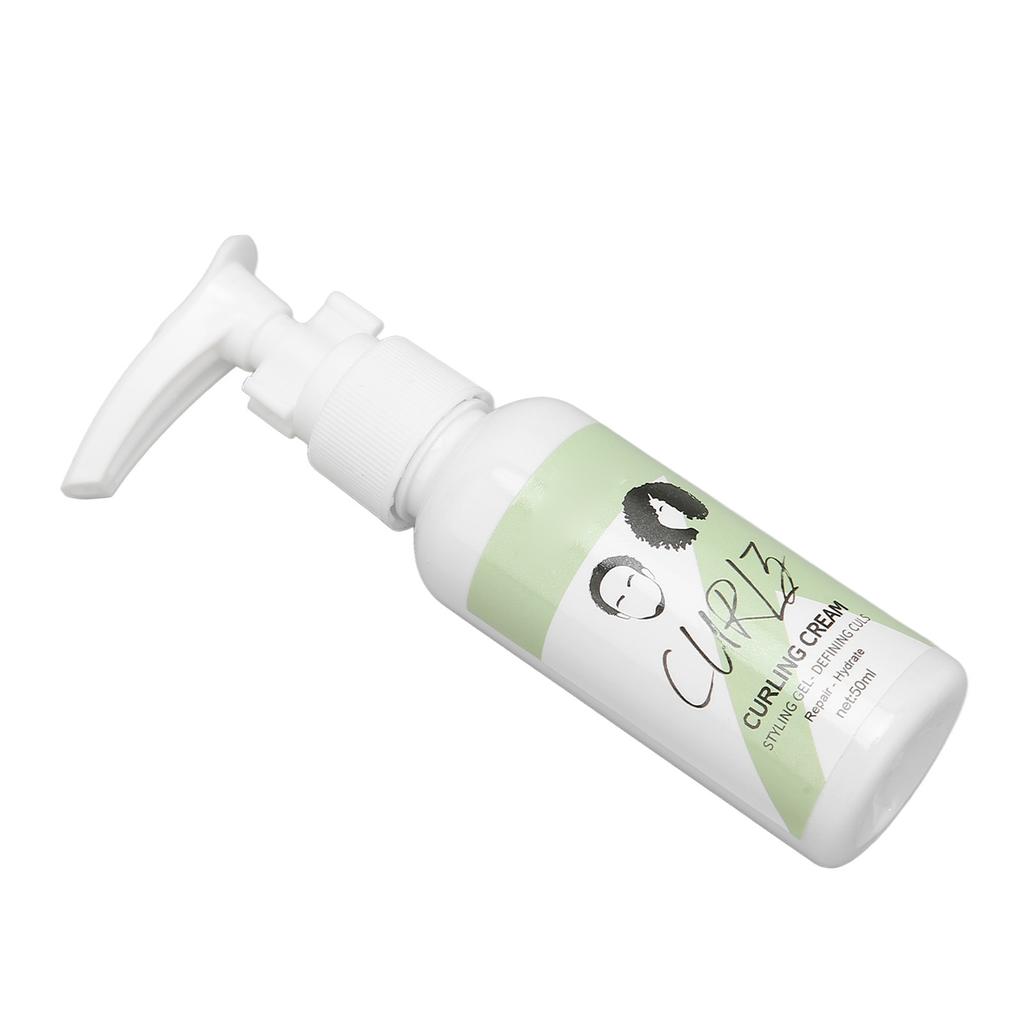Curl Hair Defining Cream Moisturizing Smoothing Enhance Thickness Fluffy Hair Styling Gel 50ml