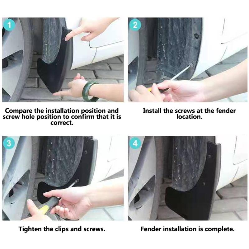 Car Mudguard Fender for Honda Fit 2018   Splash Guards  Mud Flaps