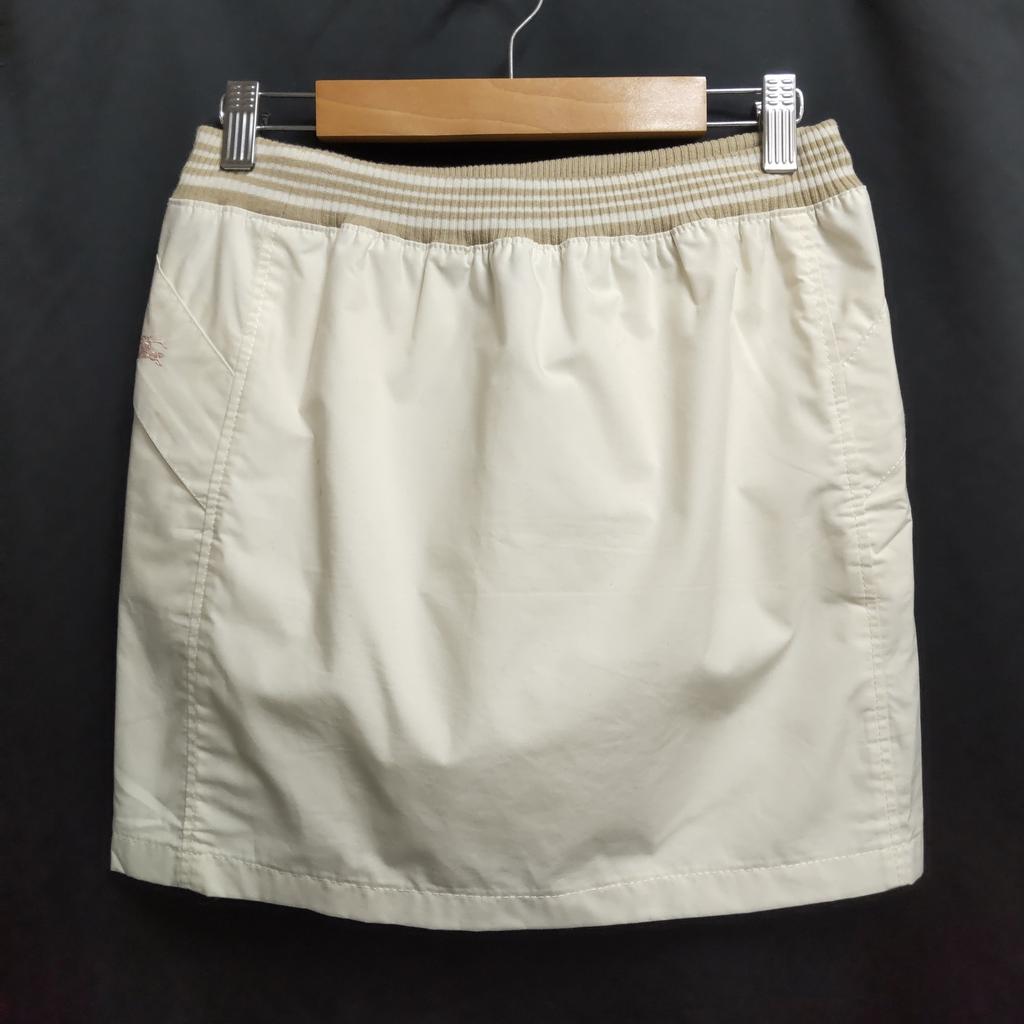 Made In Japan BURBERRY BLUE LABEL Mini Skirt S Women White(USED)