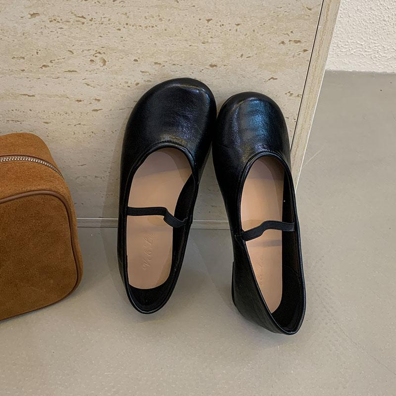 Fashion Fashion Round Toe Ladies Flats With Shoes Soft Female Casual Footwear Shallow Women Ballet Flats Slip On Shoes