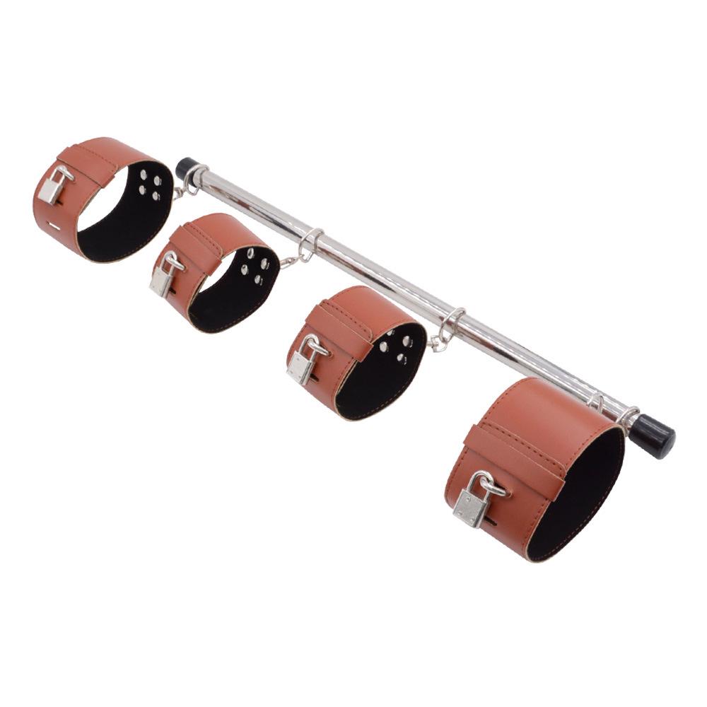Bondage Restraint Set: Female Handcuffs & Leg Spreader Frame Sex Toys