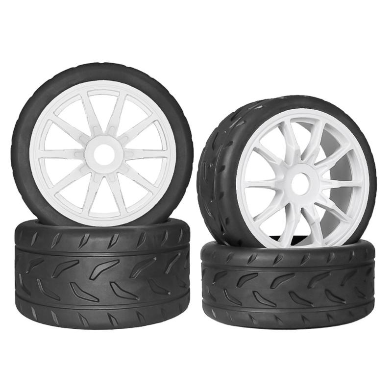 Set of 4 Remote Control Wheel Tires for Crawlers Car Model Rubber Wheel Tires for Remote Control Accessories