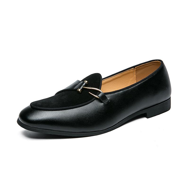2021 Summer British Style Plus Size Men s Slip-on Leather Loafers, Sizes 38-48 42