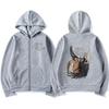 Good Omens Dragkedja Huvtröjor Herr Mode Vintage Dragkedja Huvtröja Unisex Vardaglig Lös Överdimensionerad Pullover Jacka Streetwear