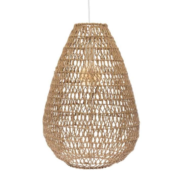 Suspension "Etel" Beige D38cm - Atmosphera Createur D'interieur