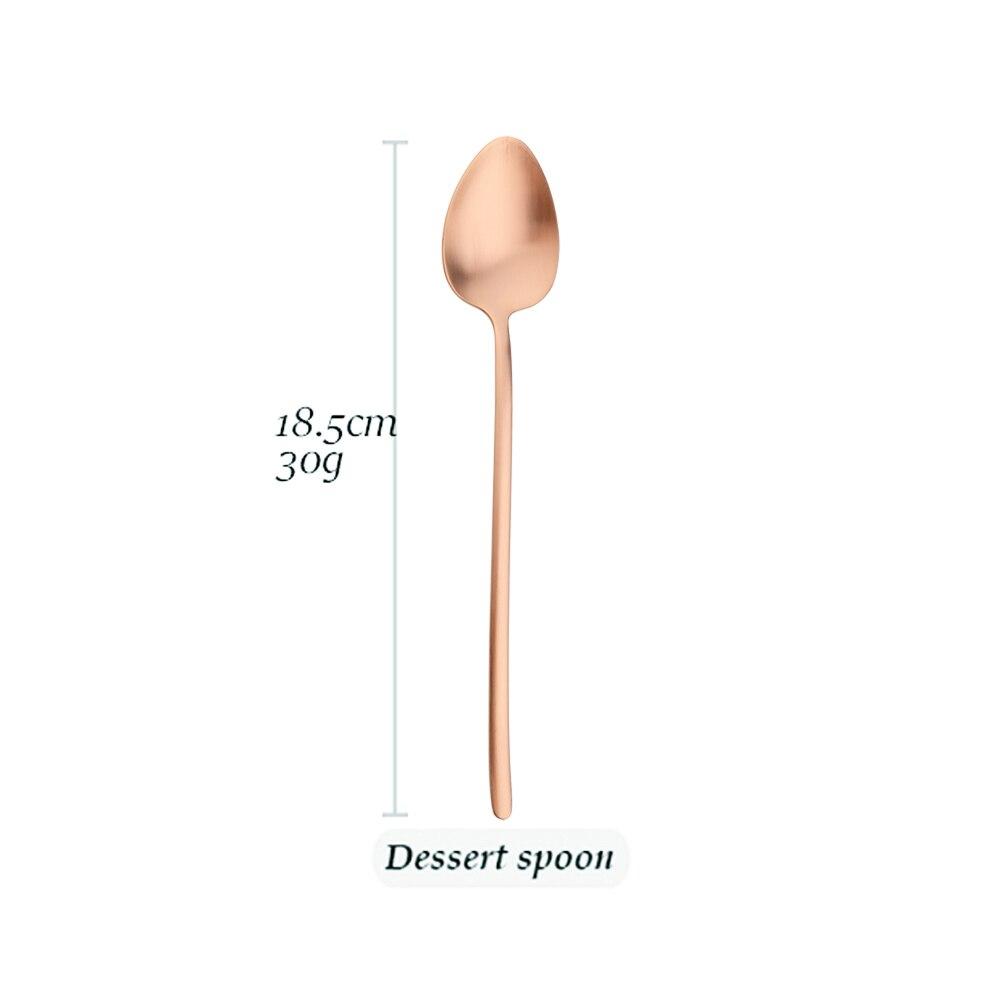 Vintage Rose 304 Stainless Steel Dinnerware Set Cutlery Matte Flatware Dinner Knife Fruit Fork Spoons Chopsticks Tableware Set