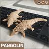 3D Printed Cute Pangolin Sculpture Hand-Painted Animal Figurine Office Desk Ornament Easter, Office Desk Decor, Party Decoration