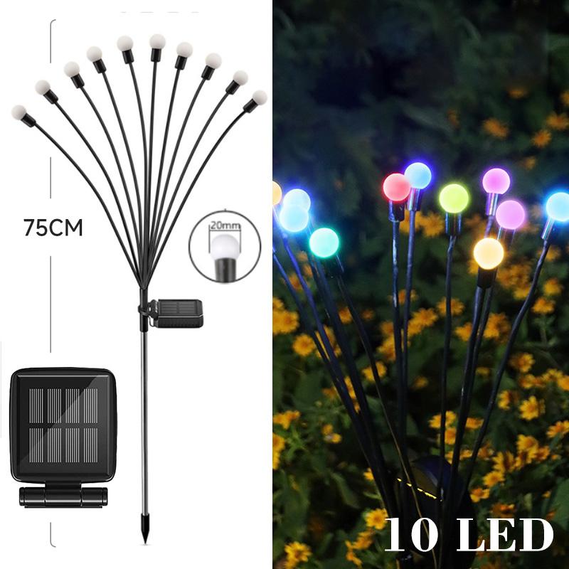 Solar LED Light Outdoor Garden Decoration Landscape Lights Firework Firefly Lawn Lamps Country House Terrace Balcony Decor Lamp
