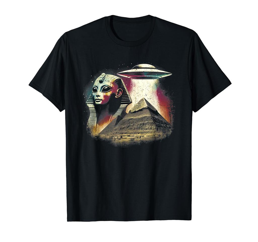 Ancient Egyptian Sphinx UFO Encounter Cosmic Pyramids Shirt T-Shirt
