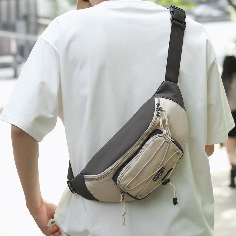 Chest Bag Men's Solid Color Shoulder Bag Crossbody Bag Women Waist Bag