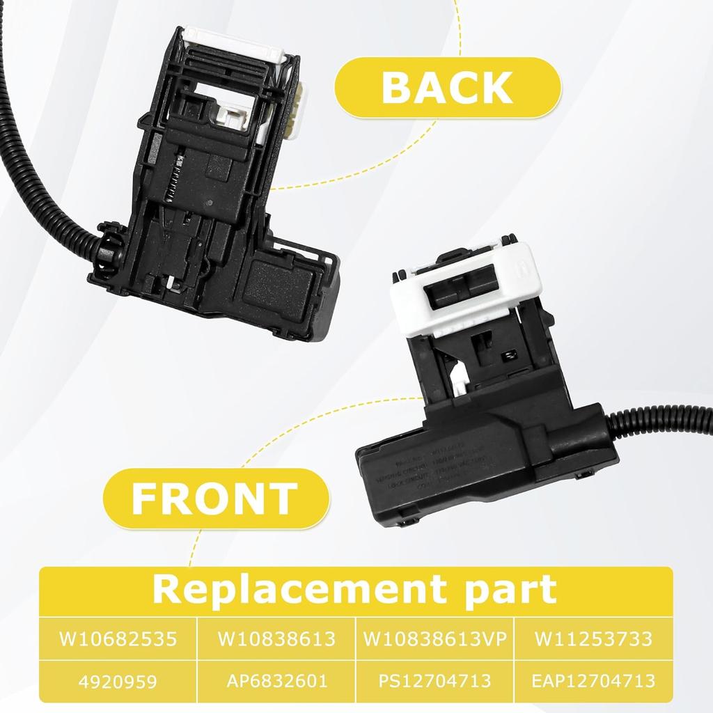 W11307244 W10682535 WTW5000DW2 Washer Lid Lock Switch for Whirl-pool May-tag Ken-more R-oper Door Latch Assembly For WTW5000DW1 WTW5000DW3 WTW4950HW1