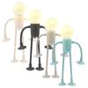Cute Creative Sportsman Night Light Mini Portable Bulb Suction Cup Lights Bendable Desk Lamp Model Tabletop Home Decorations