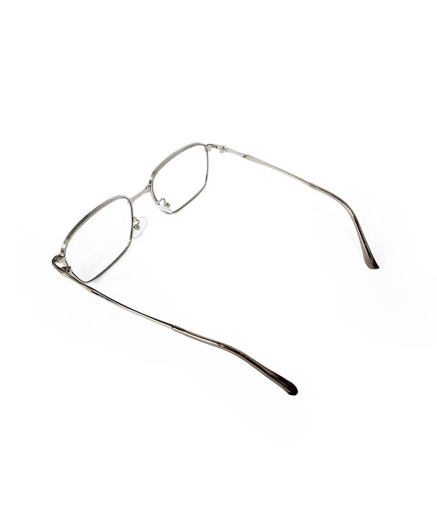 MAISON MASTER Slap Silver Glass Glasses [Blue Light Blocking Lenses]