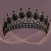 Wedding Tiara Bridal Crown Baroque Water Drop Crystal Crown Birthday Wedding Color Crystal Alloy Large Crown